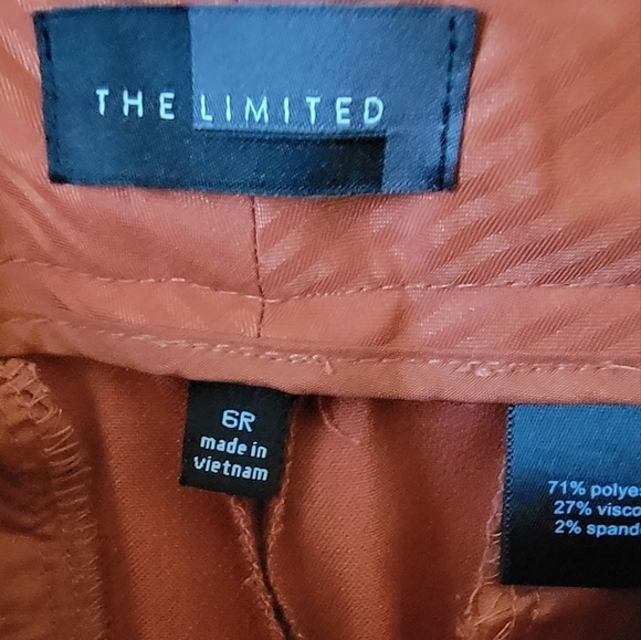 The Limited Orange Wide Leg Zip Up Women's Trouser Pant Size 6 Regular - Picture 3 of 7